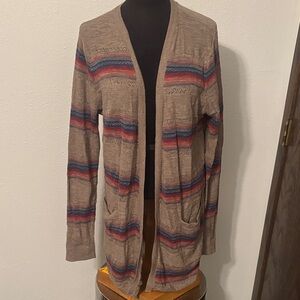 Eddie Bauer Southwest Open Front Cardigan size XL